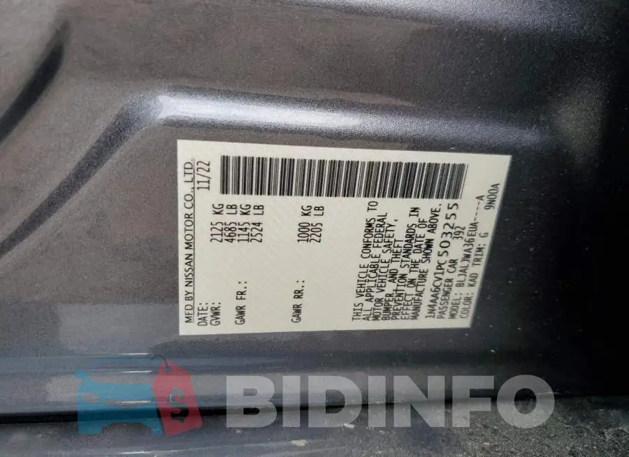 1N4AA6CV1PC503255 Photo# 12