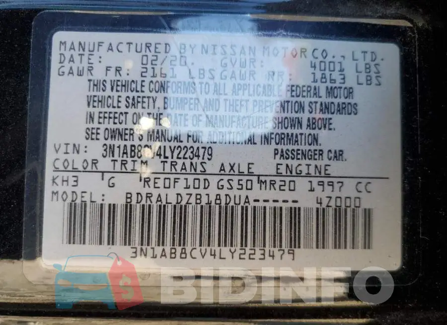 3N1AB8CV4LY223479 Photo# 12