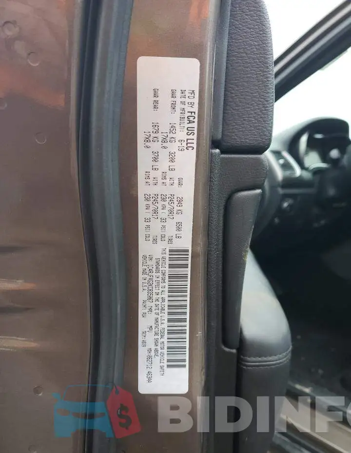 1C4RJFAG2KC835067 Photo# 12
