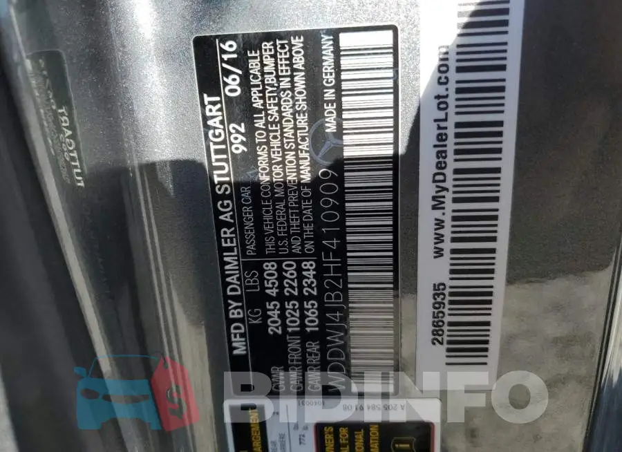 WDDWJ4JB2HF410909 Photo# 12