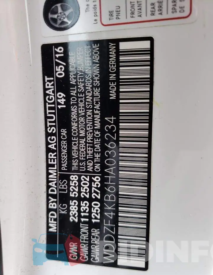 WDDZF4KB6HA036234 Photo# 12