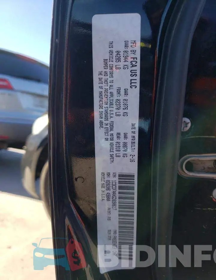 1C3CDFAAXGD690617 Photo# 12