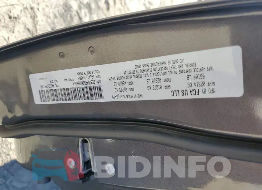 2C3CDXBG2KH726014 Photo# 12