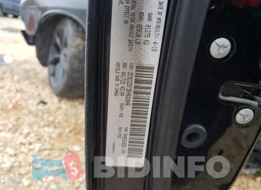 2C3CDZBT3KH632846 Photo# 12
