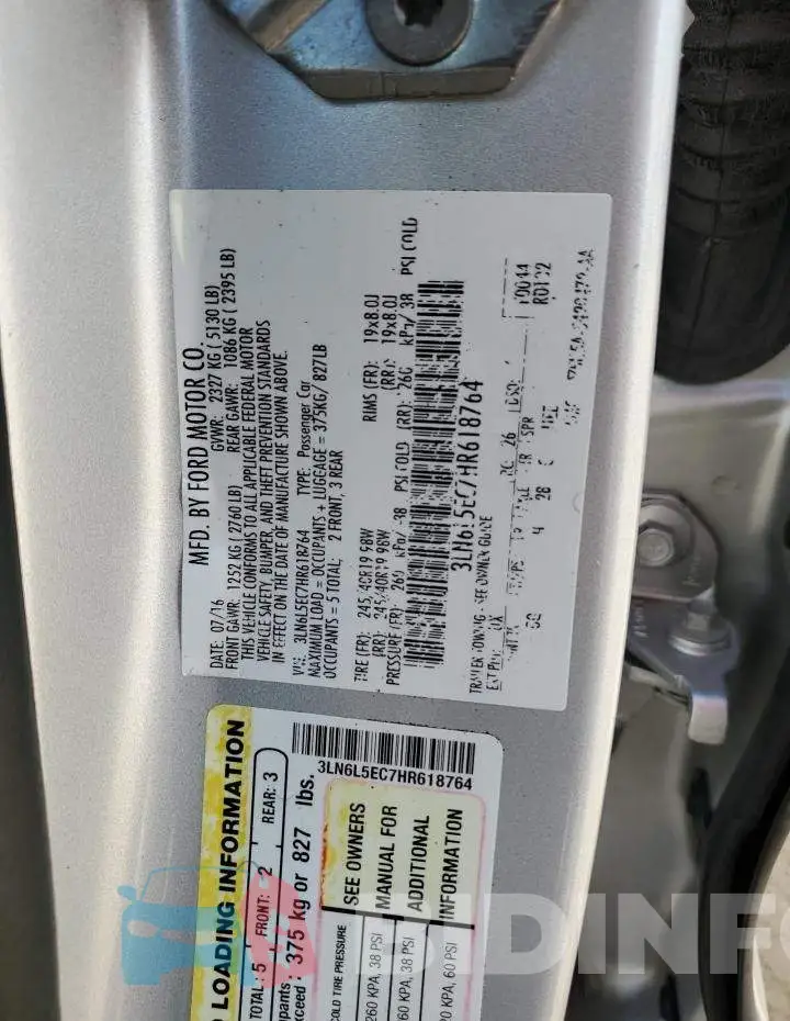 3LN6L5EC7HR618764 Photo# 13