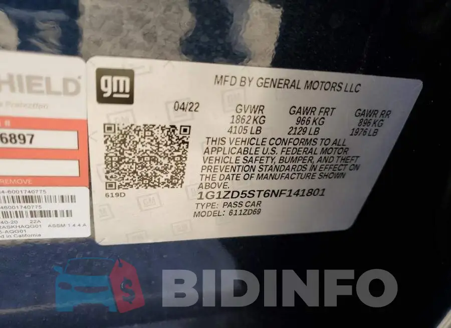 1G1ZD5ST6NF141801 Photo# 12