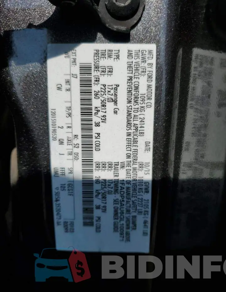 1FADP5AU6GL100971 Photo# 12