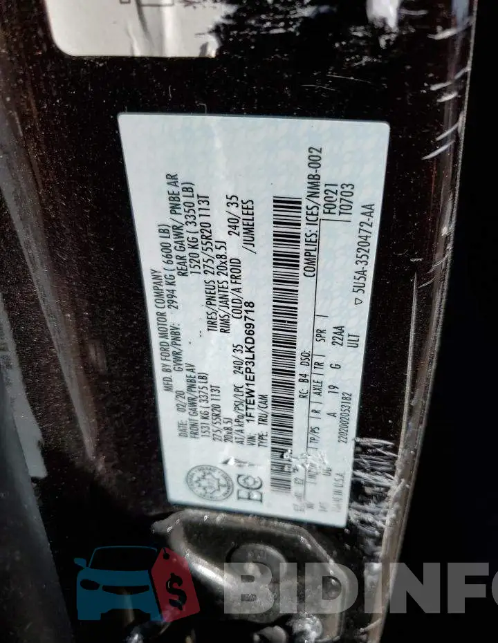 1FTEW1EP3LKD69718 Photo# 12