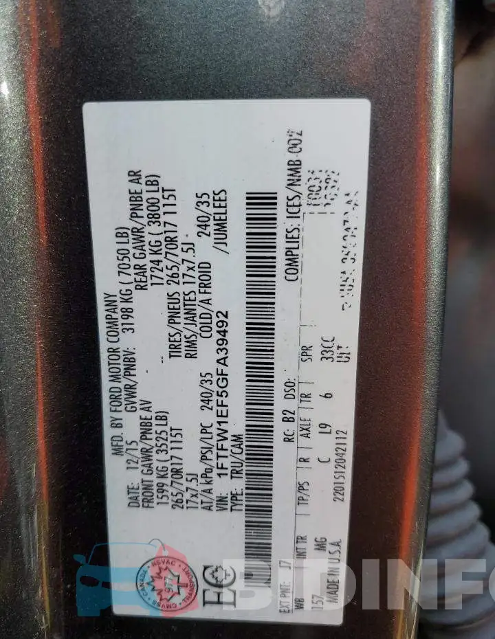 1FTFW1EF5GFA39492 Photo# 12