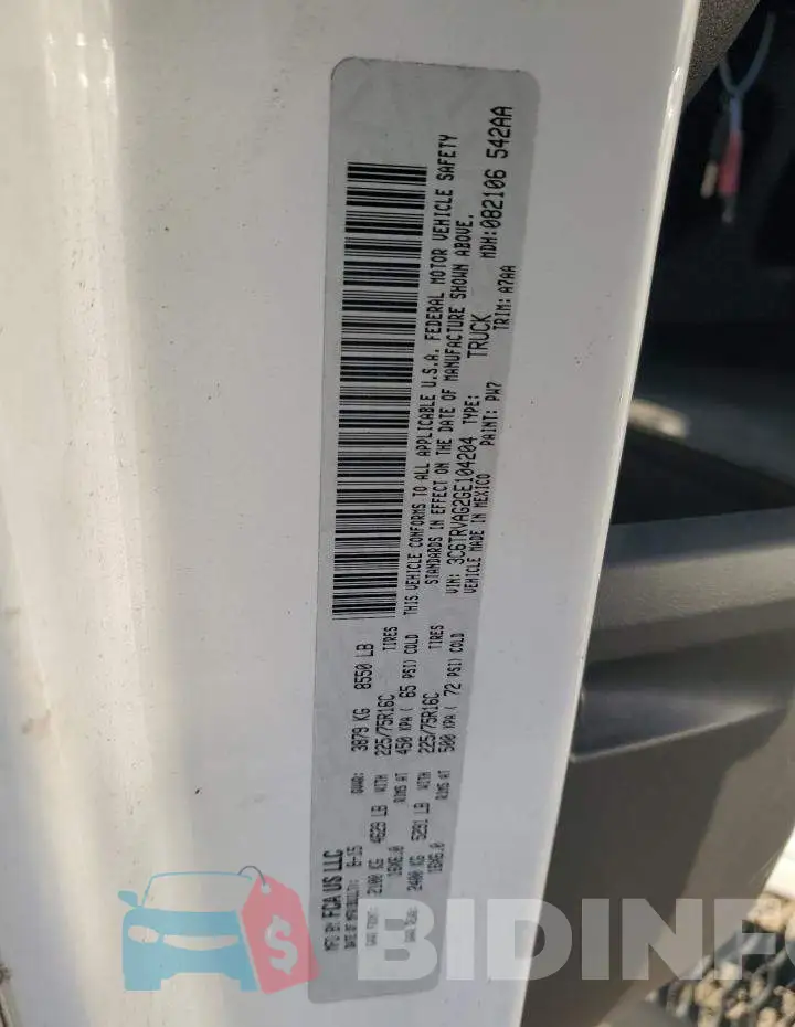 3C6TRVAG2GE104204 Photo# 12