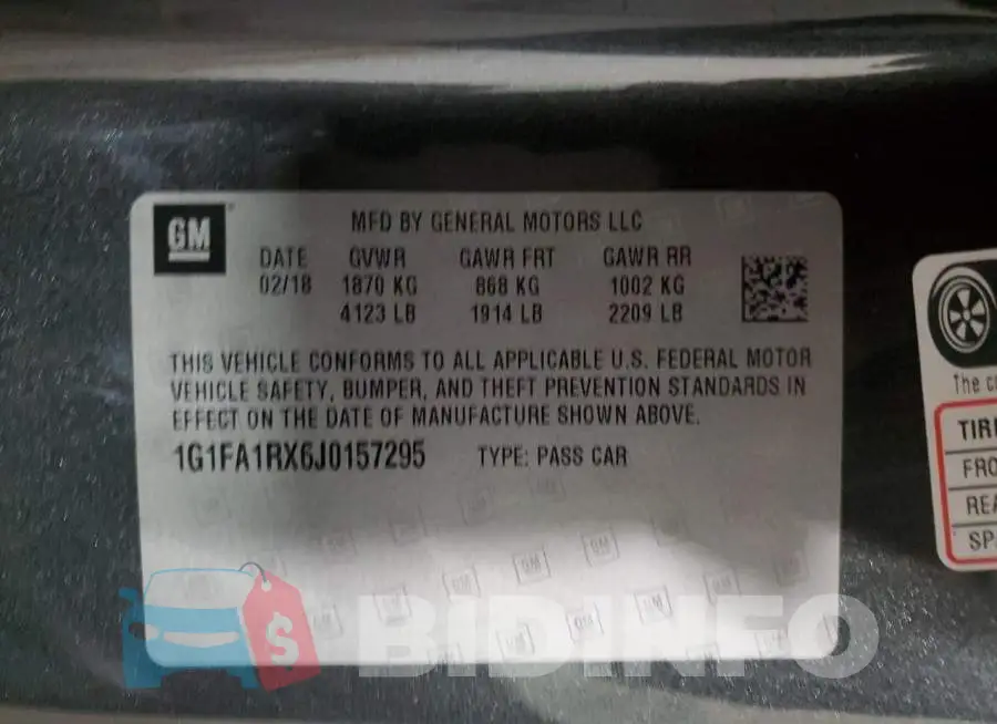 1G1FA1RX6J0157295 Photo# 12