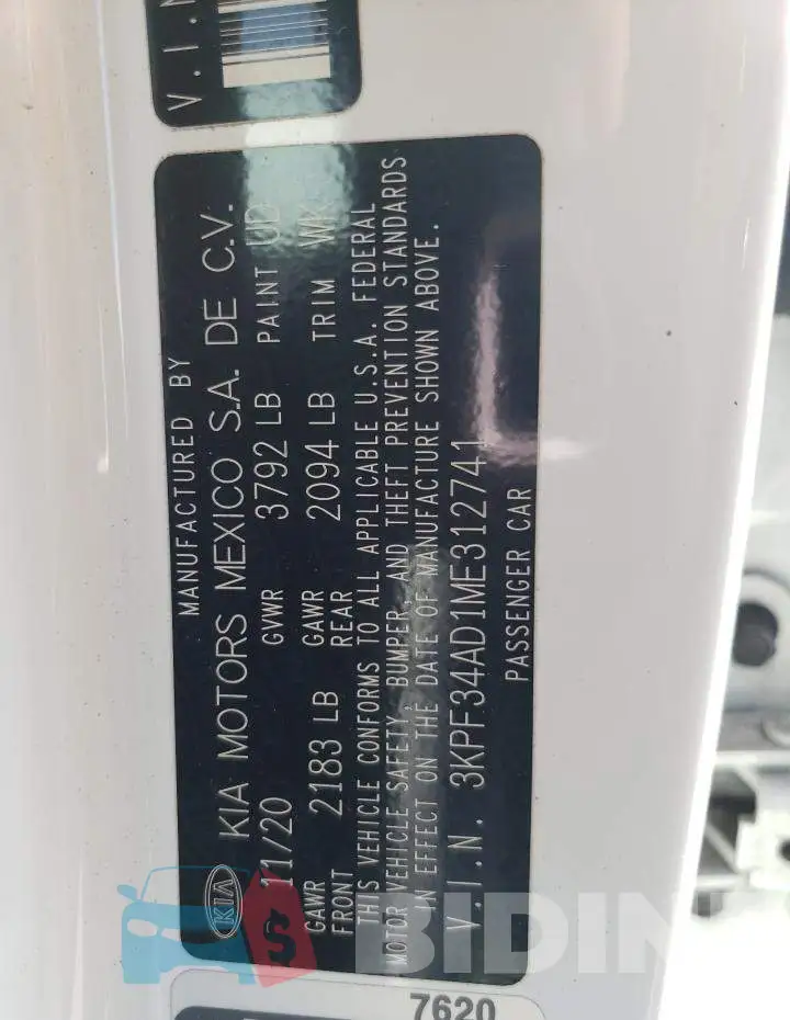 3KPF34AD1ME312741 Photo# 12