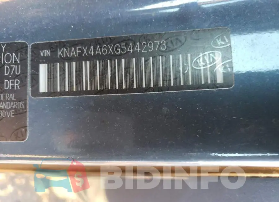 KNAFX4A6XG5442973 Photo# 12
