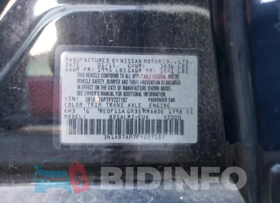 3N1AB7AP7FY227187 Photo# 12