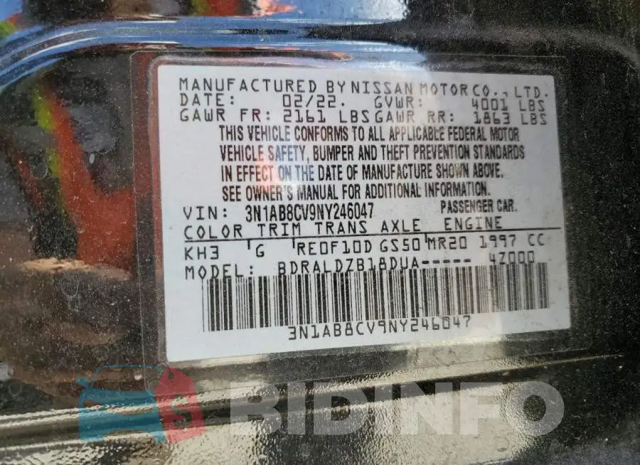 3N1AB8CV9NY246047 Photo# 13