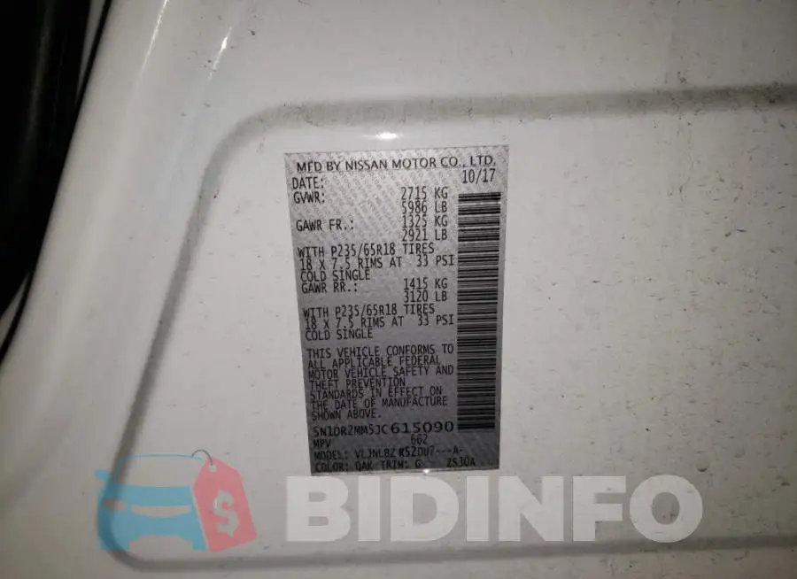 5N1DR2MM5JC615090 Photo# 12
