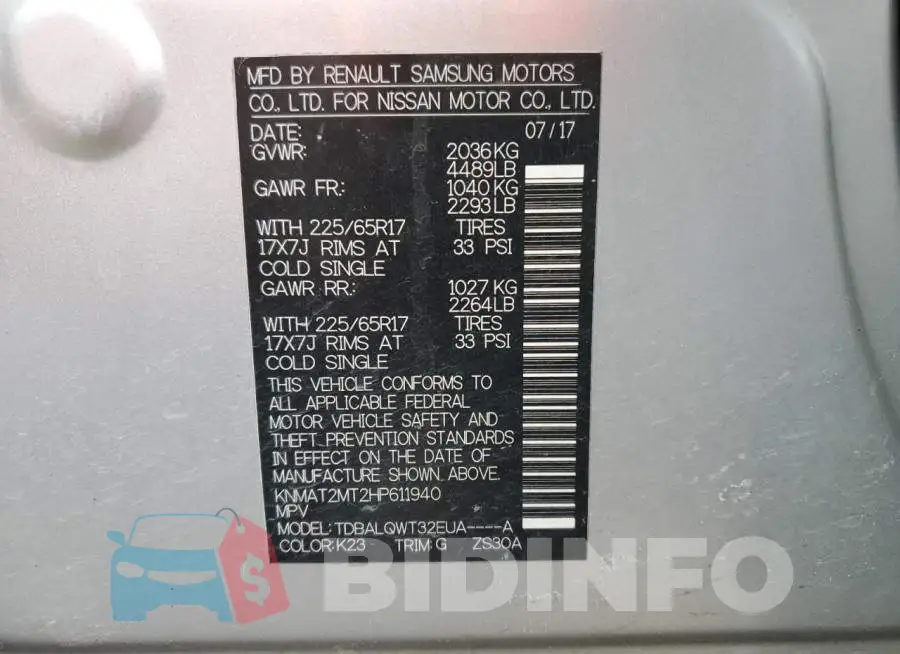 KNMAT2MT2HP611940 Photo# 12