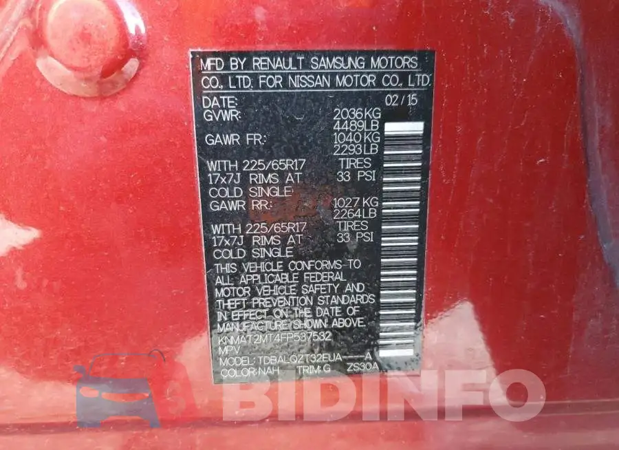 KNMAT2MT4FP537532 Photo# 13