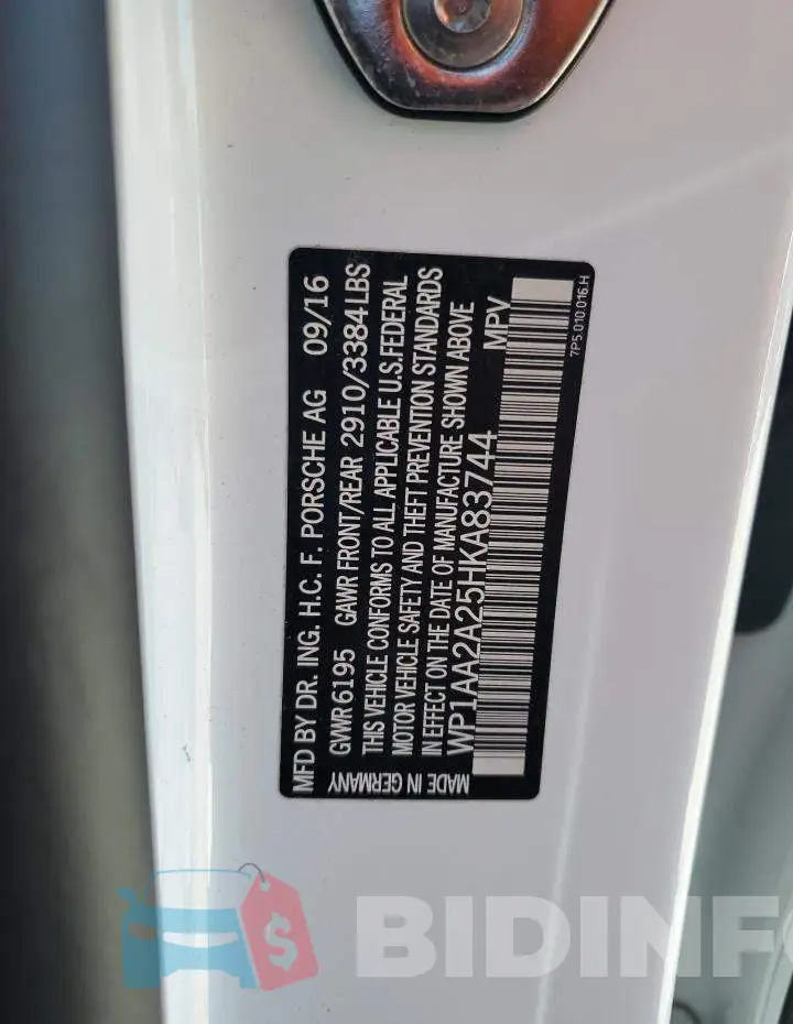 WP1AA2A25HKA83744 Photo# 14