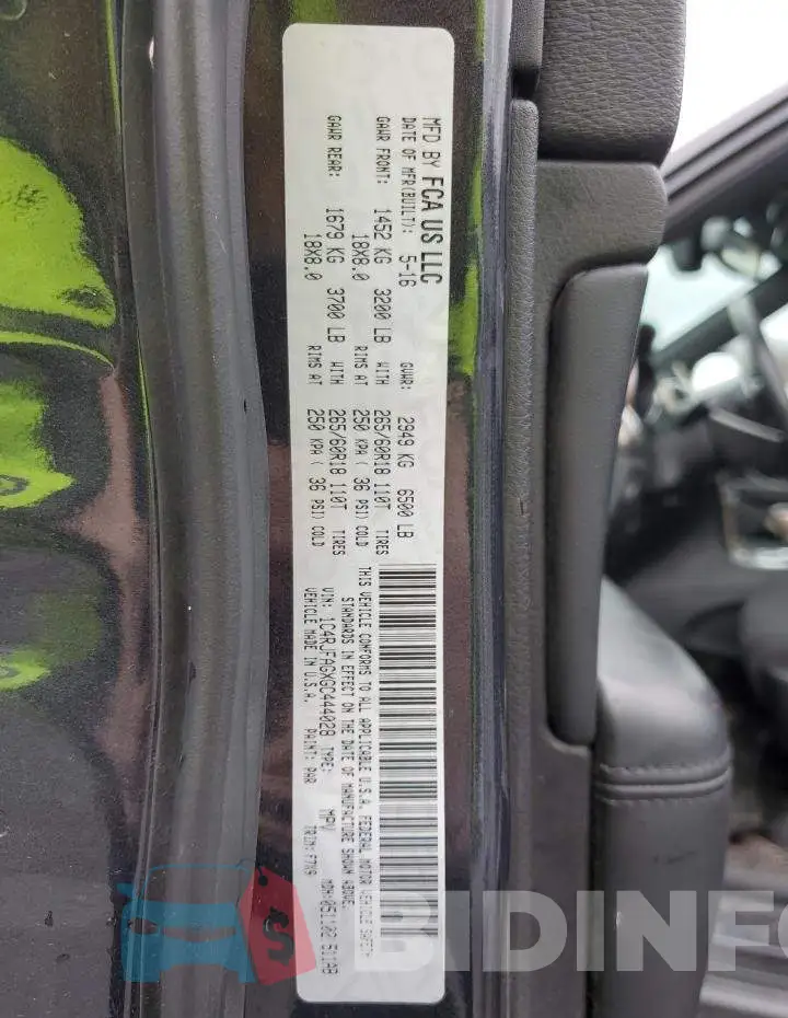 1C4RJFAGXGC444028 Photo# 12