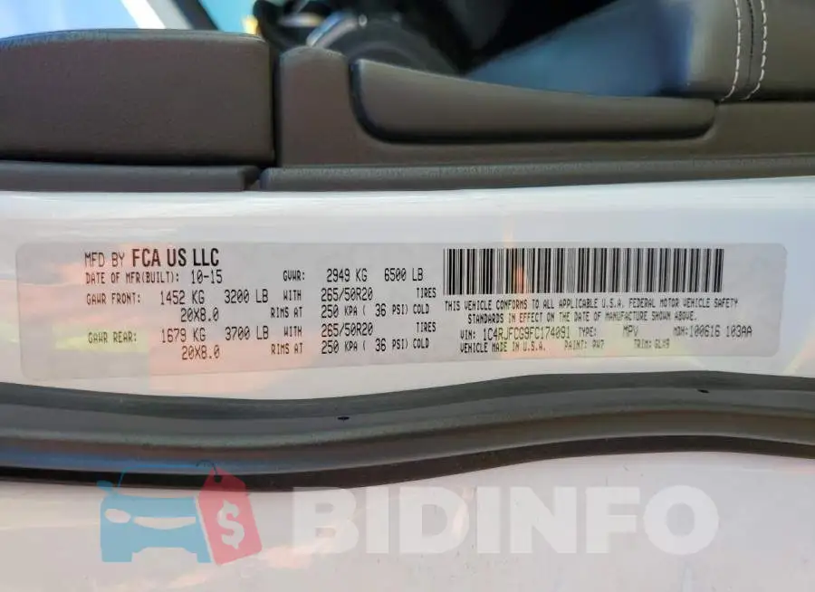 1C4RJFCG9FC174091 Photo# 12