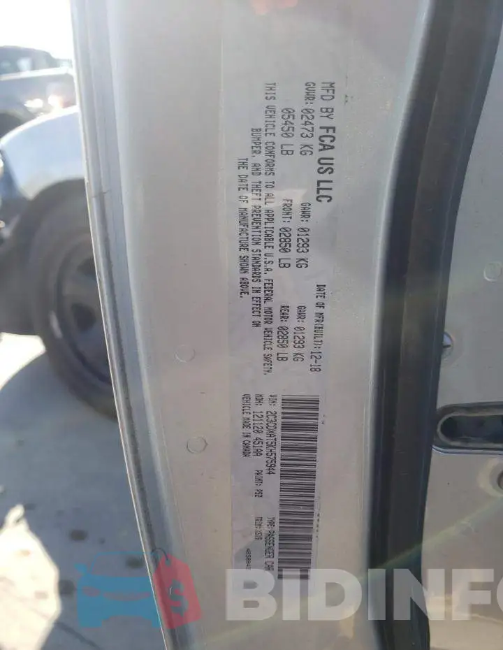 2C3CDXAT5KH575944 Photo# 12