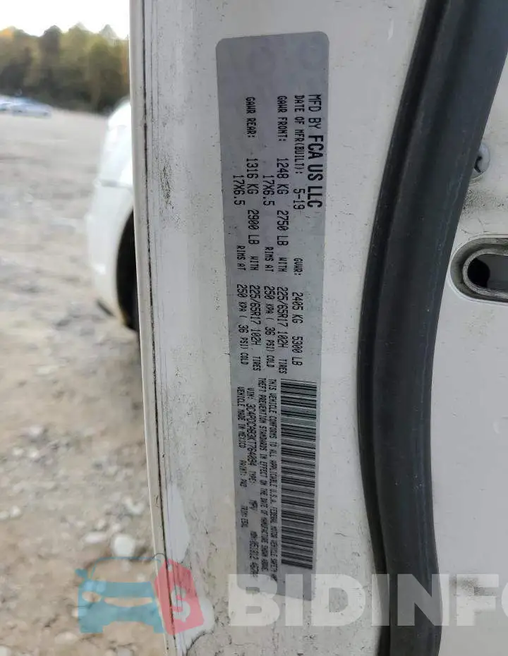 3C4PDCAB3KT764094 Photo# 13