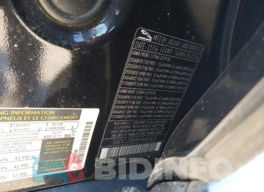 SADCL2BN6HA492438 Photo# 14
