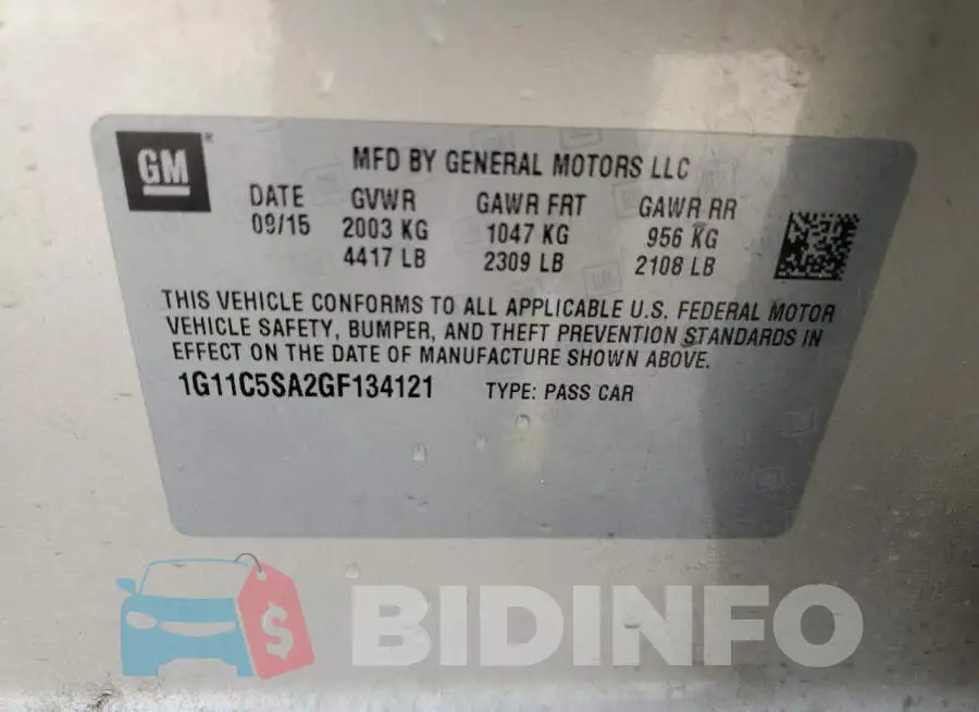 1G11C5SA2GF134121 Photo# 12