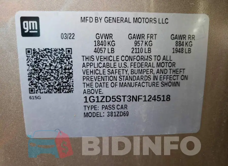 1G1ZD5ST3NF124518 Photo# 12