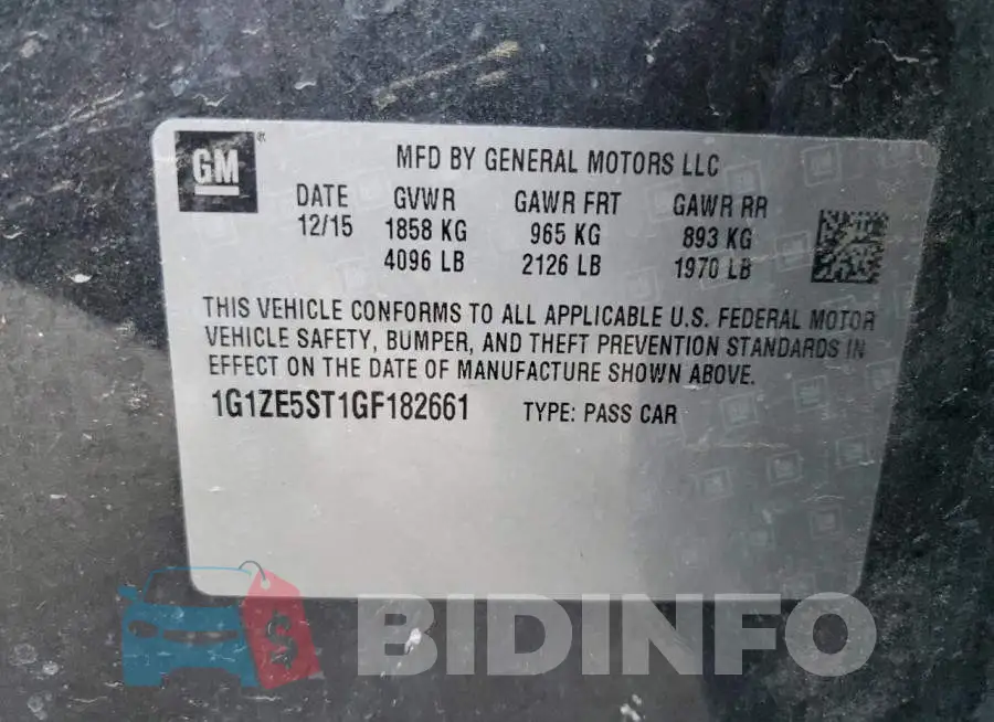 1G1ZE5ST1GF182661 Photo# 12