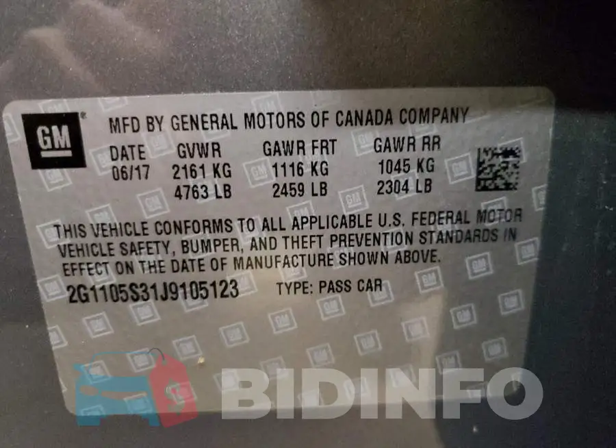 2G1105S31J9105123 Photo# 12