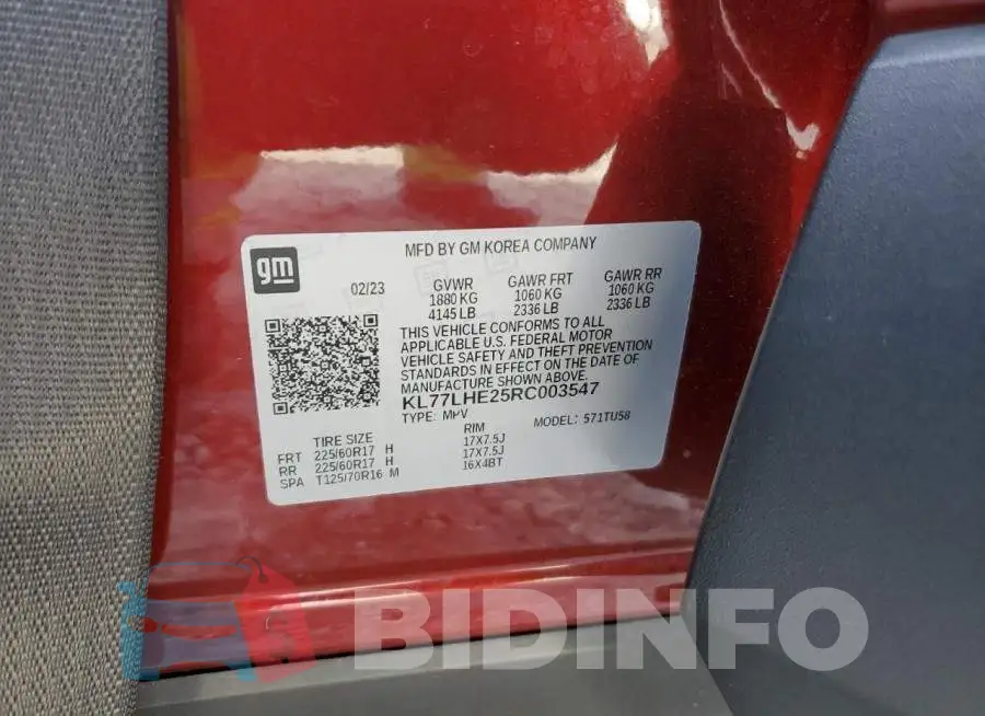 KL77LHE25RC003547 Photo# 13