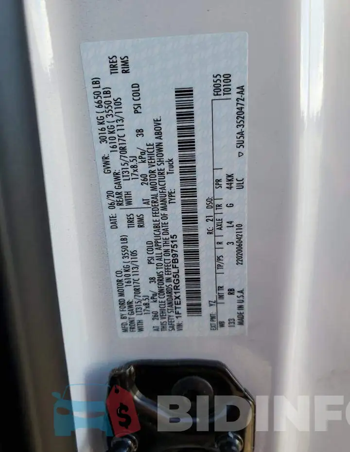 1FTEX1RG5LFB97515 Photo# 13