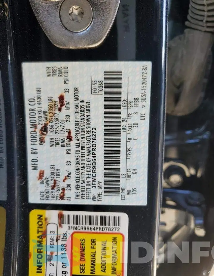 3FMCR9B64PRD78272 Photo# 13