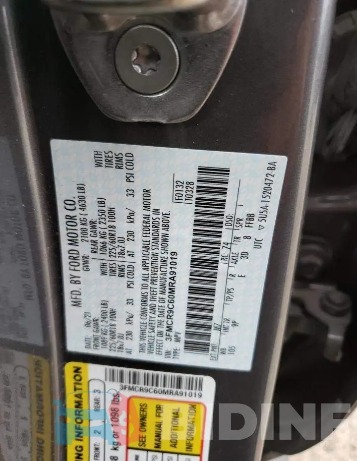3FMCR9C60MRA91019 Photo# 12