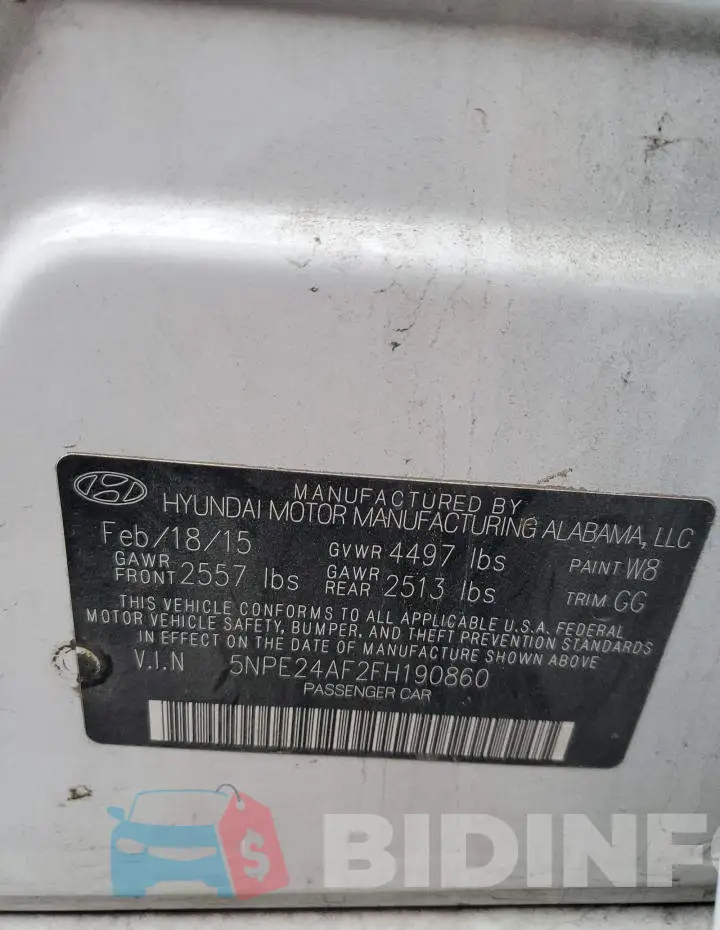 5NPE24AF2FH190860 Photo# 12