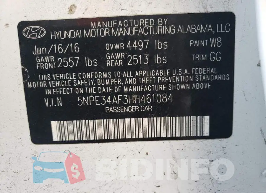 5NPE34AF3HH461084 Photo# 12