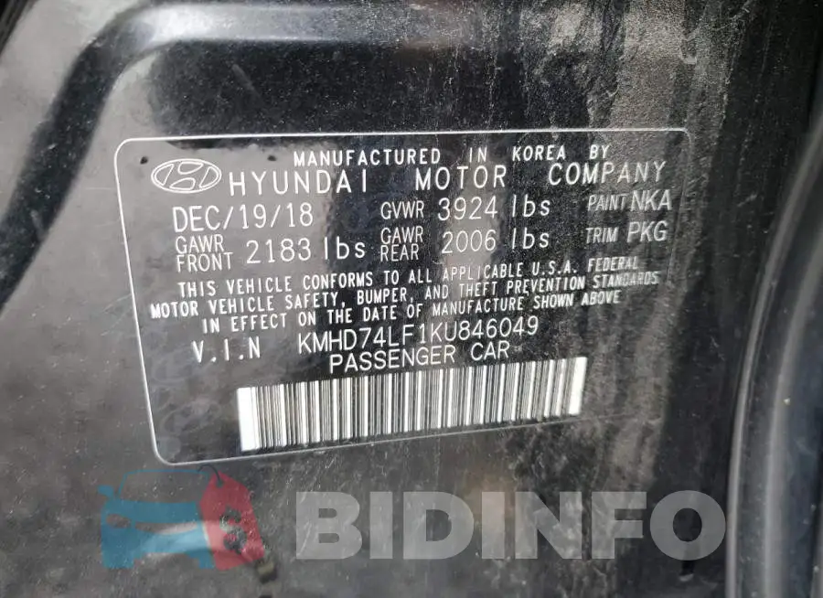 KMHD74LF1KU846049 Photo# 12
