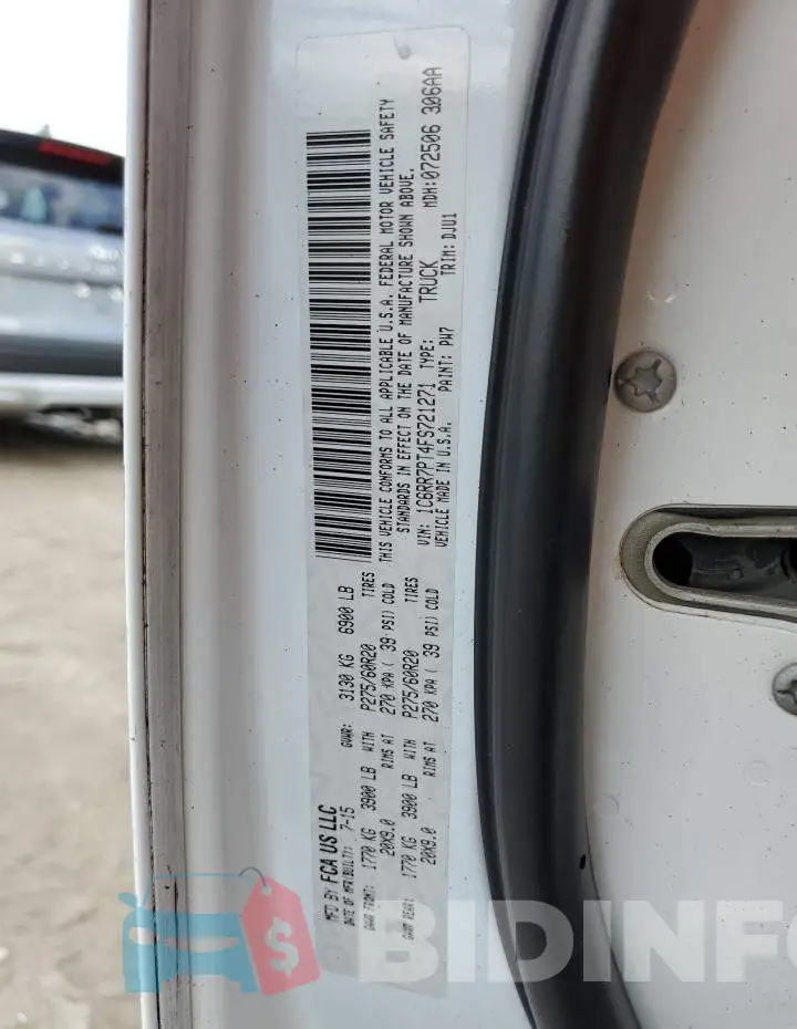 1C6RR7PT4FS721271 Photo# 12