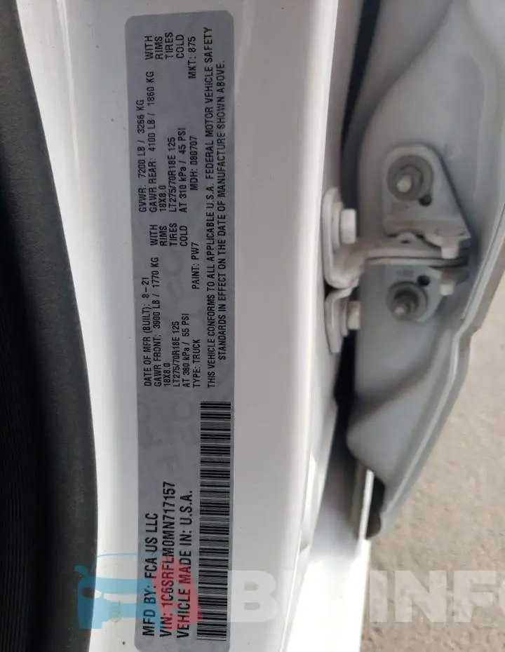 1C6SRFLM0MN717157 Photo# 12