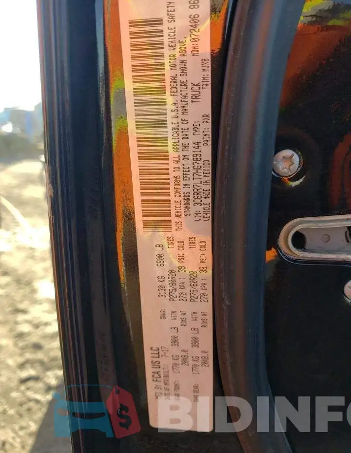 3C6RR7LT7HG789144 Photo# 13
