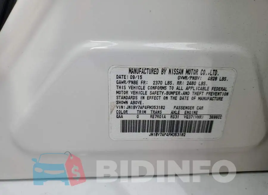 JN1BV7AP4FM353182 Photo# 12