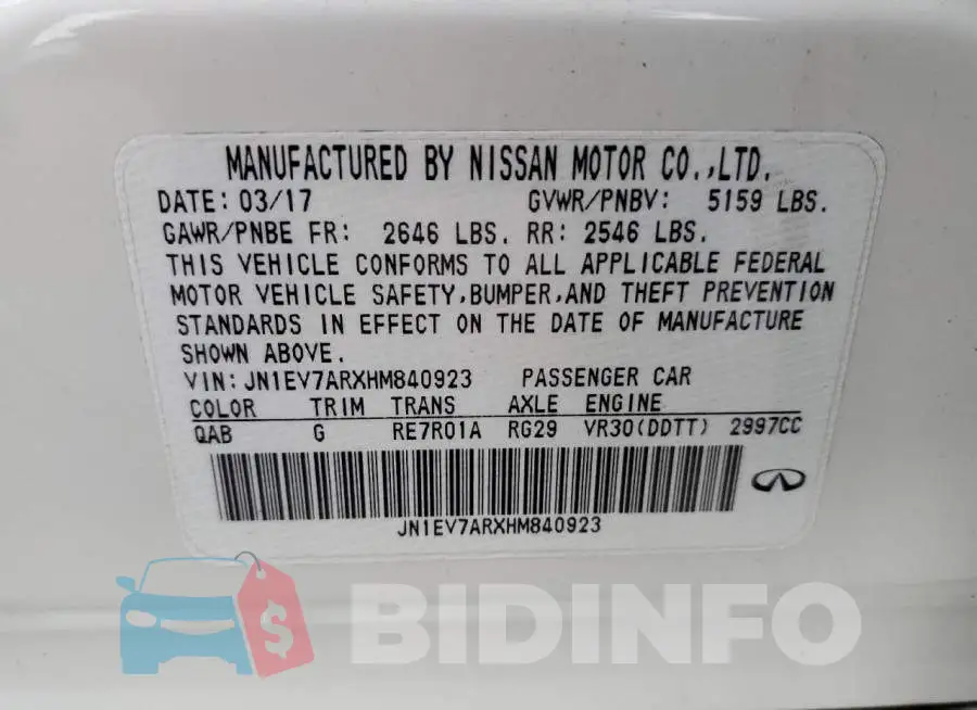 JN1EV7ARXHM840923 Photo# 12