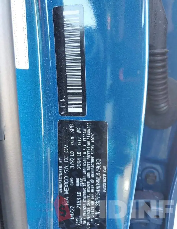 3KPF54AD9NE479683 Photo# 13