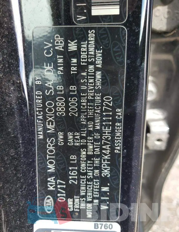 3KPFK4A73HE111720 Photo# 12