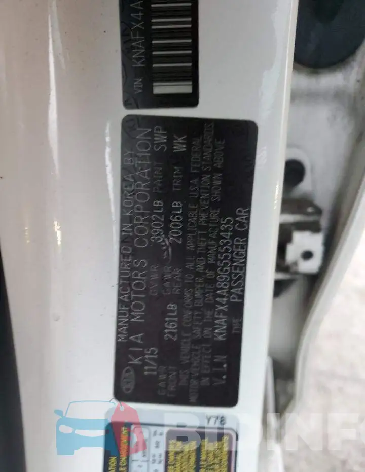 KNAFX4A89G5553435 Photo# 12