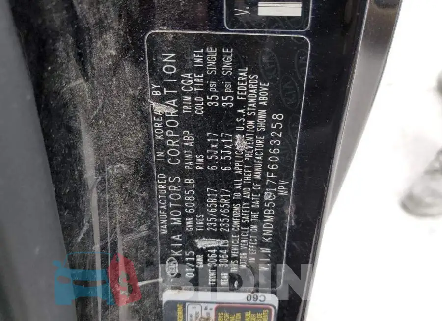KNDMB5C17F6063258 Photo# 13