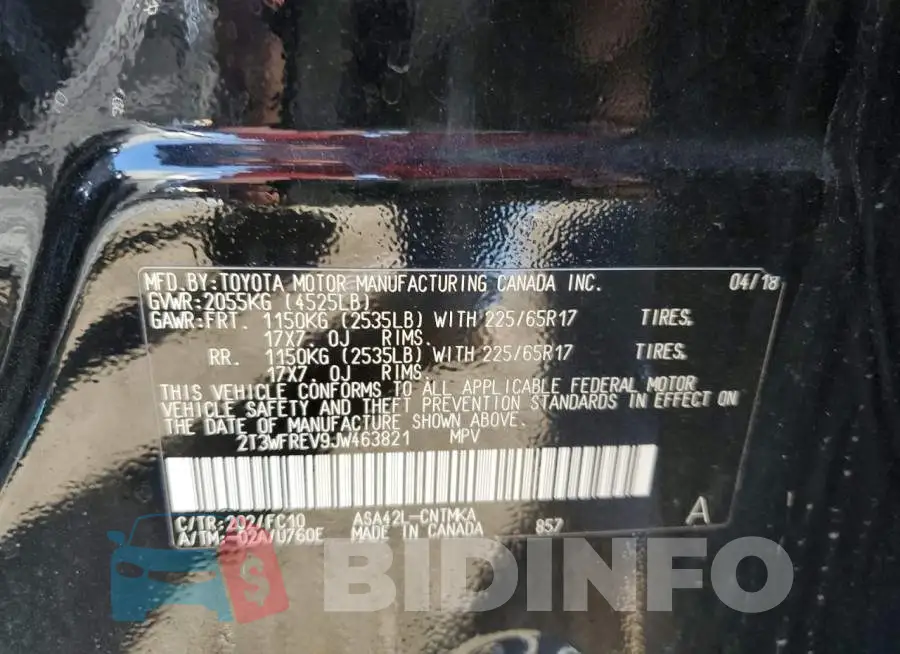 2T3WFREV9JW463821 Photo# 13