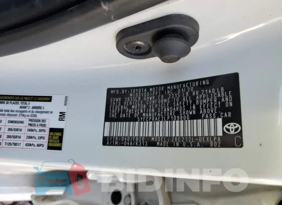 5YFEPRAE2LP109800 Photo# 12